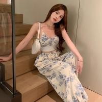 ราคา ชุดเอี๊ยม กางเกงขายาวพิมพ์ลายเซ็กซี่สองชิ้นสําหรับสตรี เซ็กซี่และมีเสน่ห์ (11507663587)