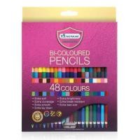 ราคา รุ่นใหม่ สีสดกว่าเดิม ดินสอสี สีไม้ มาสเตอร์อาร์ต Master art 12 24 36 48สี มี แบบแท่งยาว1หัว และ แบบ 2 หัว 1 กล่อง (17468411382)