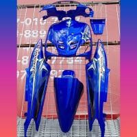 ราคา ชุดสีมีโอ Mio ตัวเก่า สีน้ำเงินแก้ว ลายดาว เฟรมงานABS (897958144)