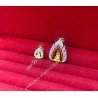 ราคา จี้หลวงปู่ทวดใบโพธิ์ องค์ล้อมเพชร งานเพชรฝัง สวย ไม่หลุด ไม่ลอก ผ่านพิธีการปลุกเสก พร้อมบทสวด (16252929660)