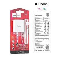 ราคา Hoco ของแท้ C97 ชุดปลั๊กชาร์จด่วน พร้อมสายPD 2พอร์ต 20W Quick Charge 3 0 PD 3 0 Adapter อะแดปเตอร์ ปลั๊กชาร์จ iphone 14 iphone 13 samsung ultra s22 poco (15001155523)