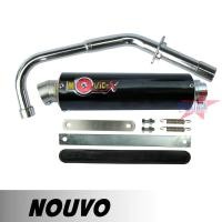 ราคา ท่อสูตร NOUVO ท่อสูตรนูโว ท่อแต่ง นูโว ท่อ โมวิค MOVIC X ทรง ENDURANCE มี มอก คอท่อชุบโครเมี่ยมอย่างดี ปลาย แค้มรัดท่อพร้อมอุปกรณ์ติดตั้งครบชุด (1062776827)