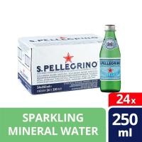 ราคา San Pellegrino Sparkling Mineral Water 250 ml glass 24 ขวด ซานเพลลีกรีโน น้ำแร่ธรรมชาติชนิดมีฟอง ขนาด 250 มล (12737370688)