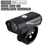 ราคา WEST BIKING 350 Lumens จักรยานไฟหน้าขี่จักรยานกันน้ำไฟชาร์จusb ด้านข้างไฟฉายเตือน 5 โหมดไฟจักรยาน (9720511247)
