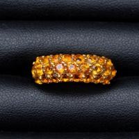 ราคา แหวนพลอยบุษราคัมน้ำทองบางกะจะ Yellow Sapphire เรือนเงินแท้ 92 5 ชุบทอง ไซด์นิ้ว55 หรือเบอร์ 7 US (16218092057)