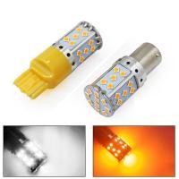 ราคา 1หลอด หลอดไฟเลี้ยว LED สีส้ม ใส่แทนไฟเลี้ยวหน้าได้เลี้ยวหลังได้ แบบกระพริบปกติ ตามมาตรฐาน สว่างมาก35SND 3030 (8406104646)