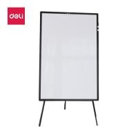 ราคา ของขวัญฟรี Deli กระดานฟลิปชาร์ท ขาตั้งกระดานไวท์บอร์ด กระดานขาตั้ง กระดาน พับเก็บได้ 3 ขา ขนาด 60x90 ซม Flip Chart (12545342217)