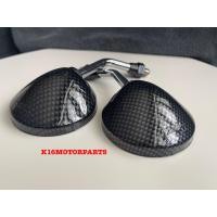 ราคา กระจกแต่ง ทรงกลม SPORT RX S คาร์บอน เคฟล่า ขาชุบ เกลียว 12 MM ขาสั้น บานกระจกเล็ก เกลียว YAMAHA (18340243678)