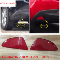 ราคา Ready Stock COD ABS แต่งรถพลาสติกด้านหลังไฟท้ายไฟตัดหมอกโคมไฟแผงสะท้อนแสงสำหรับ Mazda 2 Demio 2015 2018 (7146502891)