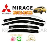ราคา กันสาด คิ้วกันสาด มิตซูบิชิ มิราจ 2012 2022 สีดำ MITSUBISHI MiRAGE 2012 2022 BLACK (15600238200)