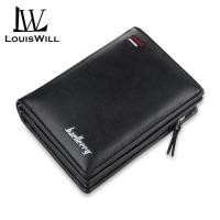 ราคา LouisWill กระเป๋าสตางค์ กระเป๋าเงิน หนังคุณภาพกันน้ำ ทรงสั้น กระเป๋าตังผู้ชาย พร้อมส่งในไทย (1867934296)