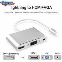 ราคา สาย HDTV OTG สําหรับฟ้าผ่า iPhone เพื่อ HDMI VGA 3 5 มม เสียงแจ็ควิดีโออะแดปเตอร์ HDMI ขยายฮับสําหรับ iPhone ipad (13428723170)