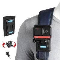 ราคา กระเป๋าเป้สะพายหลังคลิปยึด360องศาหมุนสำหรับ GoPro Hero 9 8 7 6 5สีดำ Insta360 One R Xiaomi Yi 4K Sjcam Eken เข็มขัดไหล่สำหรับ Go Pro (12365530427)