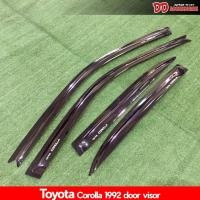 ราคา กันสาด กันสาดน้ำฝน AE100 AE101 3ห่วง สามห่วง 1992 1993 1994 1995 สีดำ (9201886387)