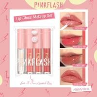 ราคา PINKFLASH 4 Pcs Lipstick Set Lip Gloss Waterproof Long Lasting Multiple Use Makeup Set (9579138531)