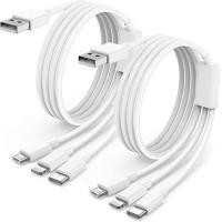 ราคา 1 2M 3 in 1 สายชาร์จ USBที่ชาร์จเร็วสำหรับ Ipad iphone สายฟ้าผ่า ชุดอุปกรณ์ชาร์จ Android ดั้งเดิมสำหรับ Micro USBสายชาร์จเร็วแท้สายไฟ Type Cสายโทรศั (16778155047)