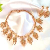 ราคา vintage jewelryเครื่องประดับไทย เครื่องประดับชุดไทยประยุกต์ ดอกกุหลาบสีทองกุหลาบทอง (7407974630)