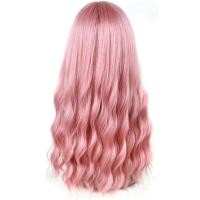 ราคา สีชมพูวิกยาววิกผมหยัก Air Bangs Silky Full วิกผมทนความร้อนผมปลอมธรรมชาติมองหาวิกผม (7157012281)