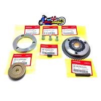 ราคา ชุดแปลงสตาร์ทมือ เฟืองสตาร์ท เฉพาะชุดในเครื่อง ไม่ต้องกลึงจานไฟ honda โซนิค 125 sonic 125 ทุกรุ่น รหัส KGH 6 (14215724366)