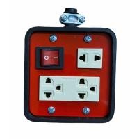 ราคา JPS บล็อกยาง 4x4 mini เพลทดำ มีสวิตซ์ เฉพาะบ๊อกไม่รวมสายไฟ ปลั๊กพ่วง ปลั๊กสนาม (8174769919)