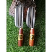 ราคา มีดสองคม มีดสองคมแหนบด้ามไม้ มีดสองคมอรัญญิก ทำจากเหล็กแหนบแท้ คมมากๆ ทน แข็งแรง (11152015314)