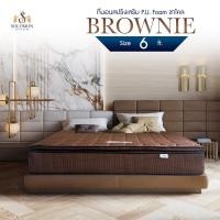 ราคา Solomon mattress ที่นอน รุ่น BROWNIE ที่นอนสปริง เสริมท็อปพียูโฟมผสานชาโคล หนา 10 นิ้ว (16309163993)