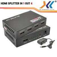 ราคา กล่องแยกสัญญาณ hdmi Splitter in1 out 4 4K 2K Full HD 1080P 3D กล่องขยายสัญญาณ HDMI เข้า 1 ออก 4 (18657863576)
