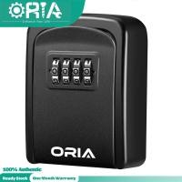 ราคา ORIA Key Lock Box 4 Digit Combination Key Storage Lock Box Wall Mounted Key Safe Box 5 Keys Capacity Weatherproof For Indoor Outdoor 3 66 Inch (1193644427)