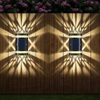 ราคา Vimite Led โซล่าเซลล์สวน โคมไฟนอกบ้าน กันน้ําได้ ไฟอัตโนมัติ Up and Down Lighting ไฟหน้าบ้าน โคมไฟติดผนัง ไฟรั้ว Courtyard Gate ไฟคริสต์มาส ไฟตกแต่งโซล่าเซลล์ (10722457473)