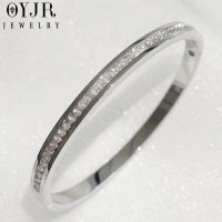 ราคา OYJR กำไลเพชรไม่ลอก กำไลสแตนเลสแท้ กำไลข้อมือ หญิง สวยๆ (16569067783)