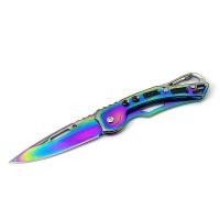 ราคา มีดพับ มีดเดินป่า มีดพับพกพา มีดเดินป่าสแตนเลสสตีล Outdoor Folding Knife แข็งแรง ทนทาน มีดพก มีดพกสั้น สแตนเลส มีดปอกผลไม้ด้ามจับไม้ มีดแคมป์ปิ้ง อุปกรณ์เดินป่า SP201 (17134175396)