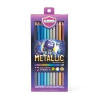 ราคา Master Art มาสเตอร์อาร์ต สีไม้ ดินสอสีไม้ แท่งยาว METALLIC SET 12 สี 1 กล่อง (18174406901)