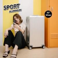 ราคา Tpartner กระเป๋าเดินทาง ขนาด 32 นิ้ว กระเป๋าเดินทางล้อลาก รุ่นSport Aluminium วัสดุอลูมิเนียมแท้ทั้งใบ ดีไซน์ทรงถัง รับประกัน 1 ปี (6489664459)
