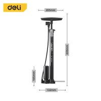 ราคา Deli ที่สูบลมจักรยาน ที่สูบลม สูบลม มอเตอร์ไซค์ ที่สูบลม รถมอเตอร์ไซค์ และไม่เด้งกลับเมื่อปั๊ม สูบลม 80 100 PSI Air Pump (19533107984)