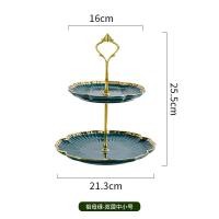 ราคา จานเซรามิค ชั้นวางขนม ผลไม้ 2 ชั้น 3 ชั้น MH 122 ตกแต่งวางขนม ผลไม้ สไตล์นอร์ดิก (18541055116)