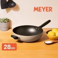 ราคา MEYER Bauhaus กระทะผัดทรงลึก ขนาด 28 ซม Stirfry 13769 TE12 (15604438656)