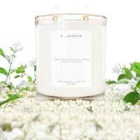 ราคา เทียนหอม กลิ่น V Jasmin มะลิ อบอุ่น 300g 10 14 oz 45 55 hours Double wicks candle Soy Wax scented candle (9562174332)