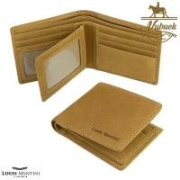 ราคา Louis Montini Nubuck Leather กระเป๋าสตางค์หนังวัวนูบัค กระเป๋าหนังวัวแท้ กระเป๋าผู้ชาย หนังนูบัค Mens Wallet TTM004 (2639842840)