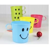 ราคา แก้วน้ำ มีหู แก้วน้ำดื่ม แก้วน้ำพลาสติกรวมสี 1 แพ็ค แก้ว 5 ใบ ขนาด ปากกว้าง7 5ซม X สูง7 5 ซม X ก้นกว้าง6 ซม (16637303561)