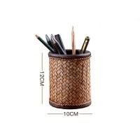 ราคา THAILUCKY ที่ใส่ปากกาไม้ กล่องใส่ปากกาไม้ไผ่กลม กล่องใส่เครื่องเขียน ที่เสียบปากกา จัดส่งฟรี (1995476520)