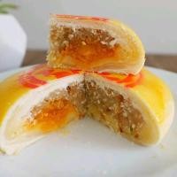 ราคา ส่งฟรี ขนมเปี๊ยะไส้ฟักถั่วไข่เค็ม ขนมเปี๊ยะถังทองไส้แน่น แป้งนุ่ม (19525087044)