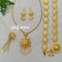 ราคา เครื่องประดับชุดไทยเป็นชุด เครื่องประดับชุดไทยสีทอง ชุดเซ็ท 4 ชิ้น (15193869421)