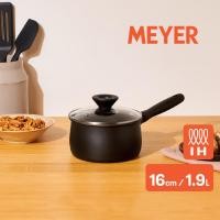 ราคา MEYER MIDNIGHT หม้อมีด้ามจับ hard anodize ขนาด 16 ซม 1 9 ลิตร พร้อมฝา Saucepan 85095 TE12 (15604523242)