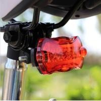 ราคา ไฟจักรยาน ไฟท้ายรถจักรยาน แสงไฟ LED Bicycle warning light ไฟท้าย LED กันน้ำ แบบใส่ถ่าน (16473401684)