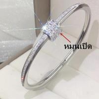 ราคา OYJR กำไลสแตนเลสแท้ กำไลเพชรไม่ลอก กำไลข้อมือ หญิง สวยๆ (18256205433)