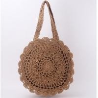 ราคา Big flower กระเป๋าสานทรงกลมขนาดใหญ่ กระเป๋าสะพายข้าง (16984887579)