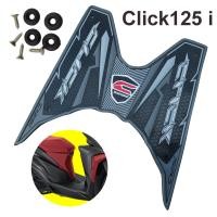 ราคา สีดำ แผ่นยางวางเท้า คลิ๊ก ยางปูพื้น คลิก 125i แผ่นวางเท้า honda click125i 150i (9377763420)