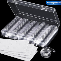 ราคา TWiyo Hicarer ตลับใส่เหรียญกระเป๋าสตางค์ผู้ชาย30มม 100ชิ้นและ5ขนาด 17 20 25 27 30มม เคสกระเป๋าสตางค์ผู้ชายปะเก็นพร้อมกล่องออแกไนเซอร์จัดเก็บสำหรับอุปกรณ์เก็บเหรียญ (18070639534)