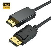 ราคา สาย DP to HD 4K 1080P Gold Plated DisplayPort to HD HDTV Cable 1 8M 3 0M สายสัญญาณ DisplayPort male to HD male Cable (14858187207)