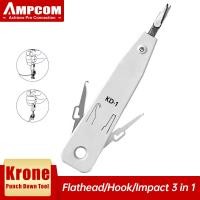 ราคา AMPCOM เครื่องมือเจาะลง Krone มัลติฟังก์ชั่ KD 1ประเภท Idc เครือข่ายสาย CAT5E 6และเครื่องมือแทรกขั้วต่อสายโทรศัพท์ (9080471013)